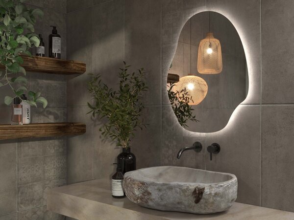 Specchio organico LED con illuminazione A37