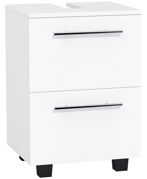 HOMCOM Mobile Sottolavabo Mobiletto Bagno Moderno 41.5x35.5x59 cm Bianco | Aosom Italy