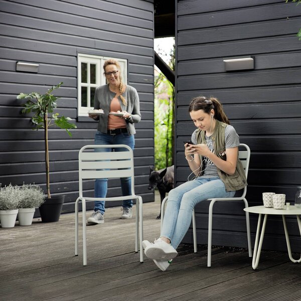 Philips Applique da esterni a LED Bustan UE, Nero, Alluminio, Moderno, Applique LED da esterni