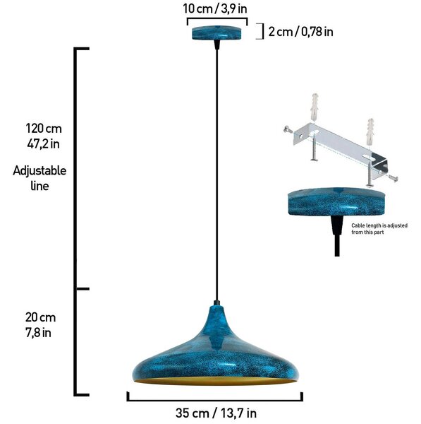 Lampada a sospensione Claus ROYALTECH, dimmerabile, Soggiorno / Sala da pranzo, Metallo, Lampada a sospensione