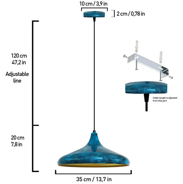 Lampada a sospensione Claus ROYALTECH, dimmerabile, Soggiorno / Sala da pranzo, Metallo, Lampada a sospensione