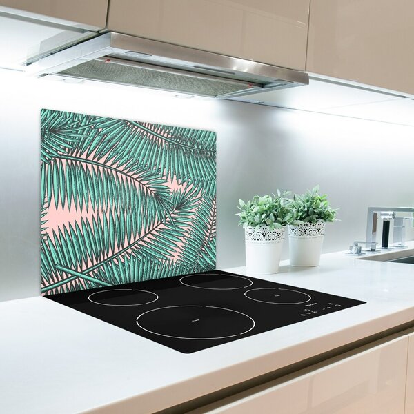 Tagliere in vetro temperato Foglie di palma 60x52 cm
