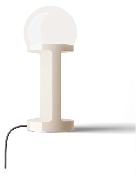 Lampada Da Tavolo Classica Habea Ceramica Crema 1 Luce E14