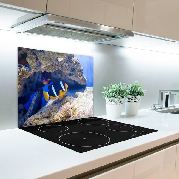 Tagliere in vetro Pesce tropicale 60x52 cm