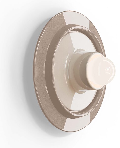 Applique Deco Voilà Ceramica Grigio Sabbia Crema 1 Luce E27