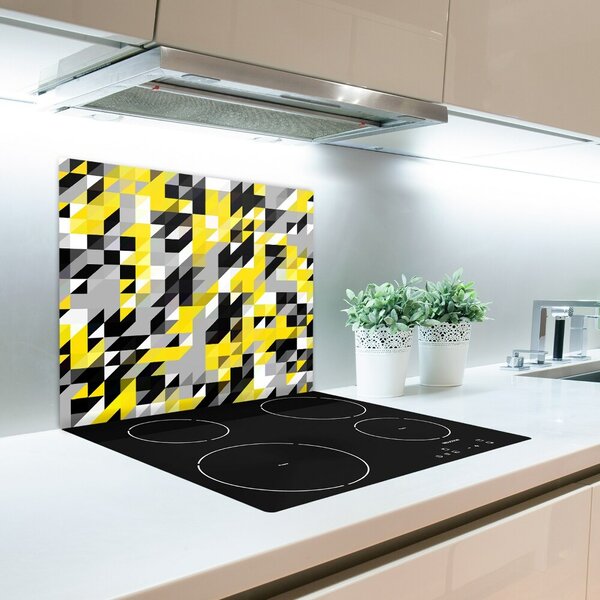 Tagliere in vetro temperato Sfondo geometrico 60x52 cm