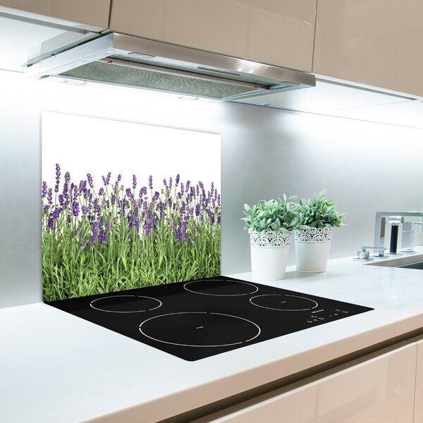 Tagliere in vetro Fiori di lavanda 60x52 cm