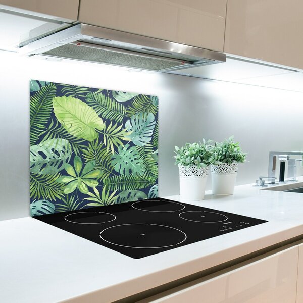 Tagliere in vetro Foglie tropicali 60x52 cm