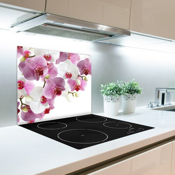 Tagliere in vetro Orchidea 60x52 cm