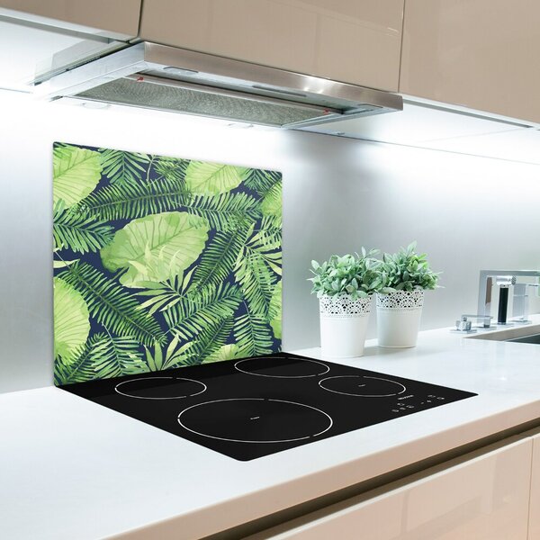 Tagliere in vetro Foglie tropicali 60x52 cm