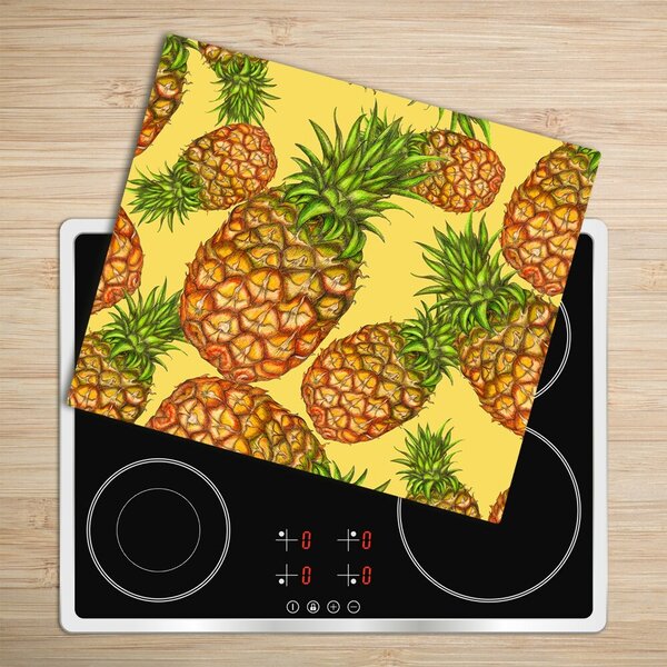 Tagliere in vetro temperato Ananas 60x52 cm