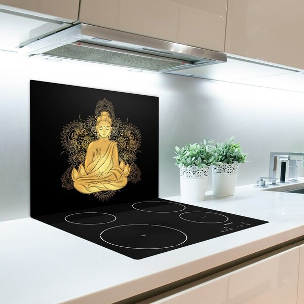 Tagliere in vetro Buddha seduto 60x52 cm