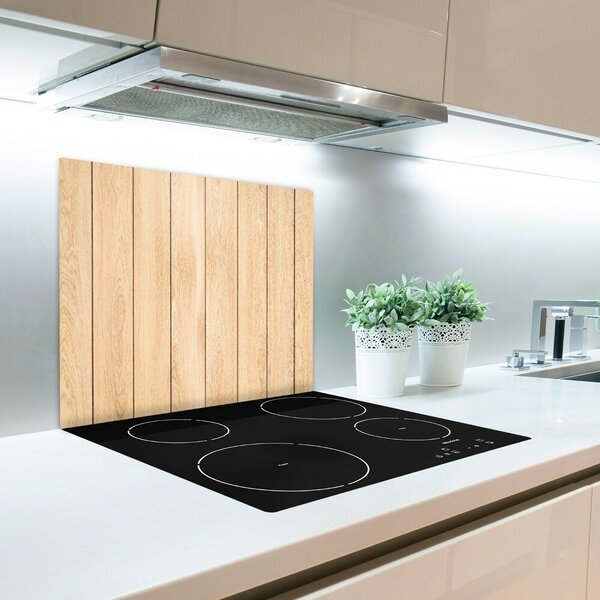 Tagliere in vetro Sfondo di legno 60x52 cm