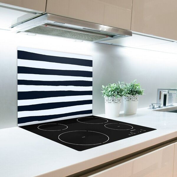 Tagliere in vetro Sfondo con strisce 60x52 cm