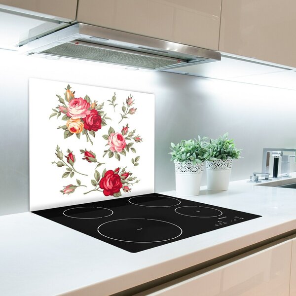 Tagliere in vetro Rose 60x52 cm