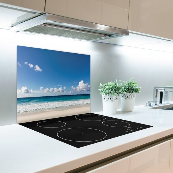 Tagliere in vetro Seychelles Beach 60x52 cm
