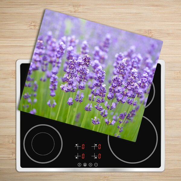 Tagliere in vetro temperato Lavanda 60x52 cm
