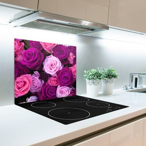 Tagliere in vetro temperato Rose 60x52 cm