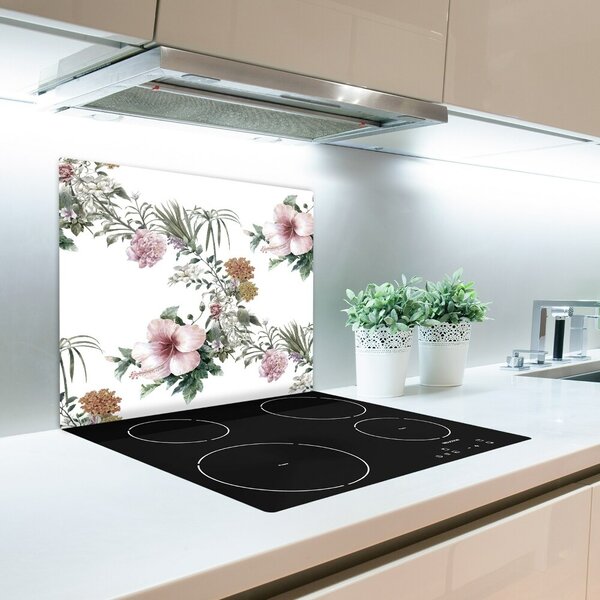 Tagliere in vetro Pattern floreale 60x52 cm