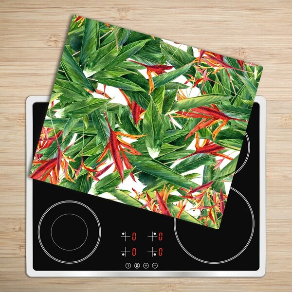Tagliere in vetro Pattern floreale 60x52 cm
