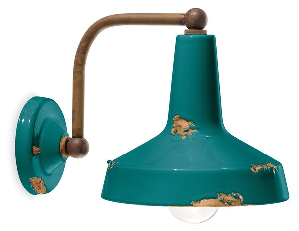 Applique Vintage verde 28 cm Ferroluce