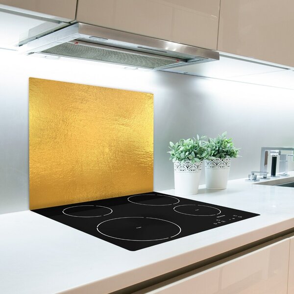 Tagliere in vetro Sfondo di lamina dorato 60x52 cm