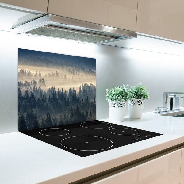 Tagliere in vetro Nebbia sulla foresta 60x52 cm