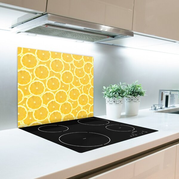 Tagliere in vetro temperato Fette di limone 60x52 cm