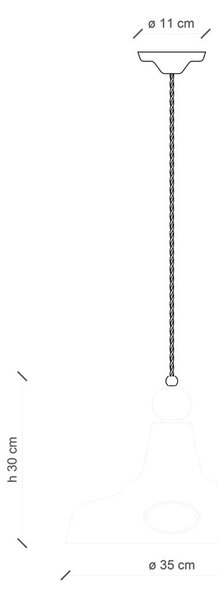 Lampadario Vintage Grunge Ferro E Ceramica Bianco 1 Luce E27