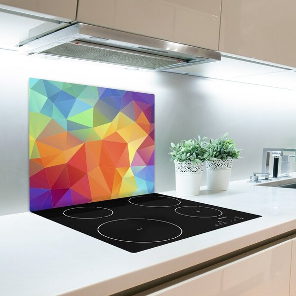Tagliere in vetro temperato Sfondo geometrico 60x52 cm