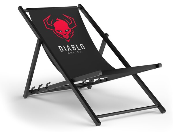 Sdraio da giardino DIABLO, nero