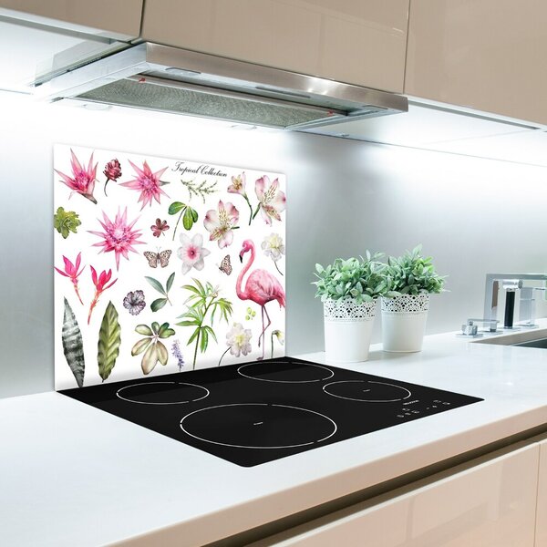 Tagliere in vetro temperato Collezione tropicale 60x52 cm