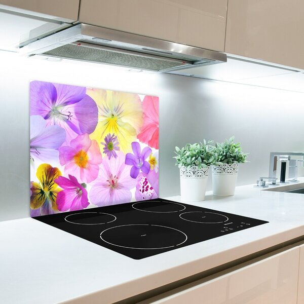 Tagliere in vetro temperato Pansies 60x52 cm