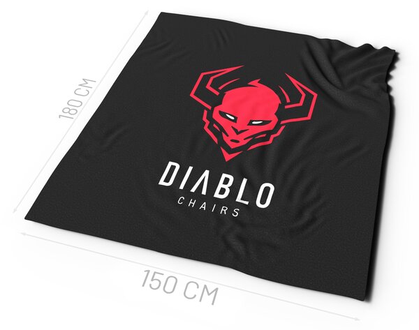 Coperta in pile Diablo Chairs: nero
