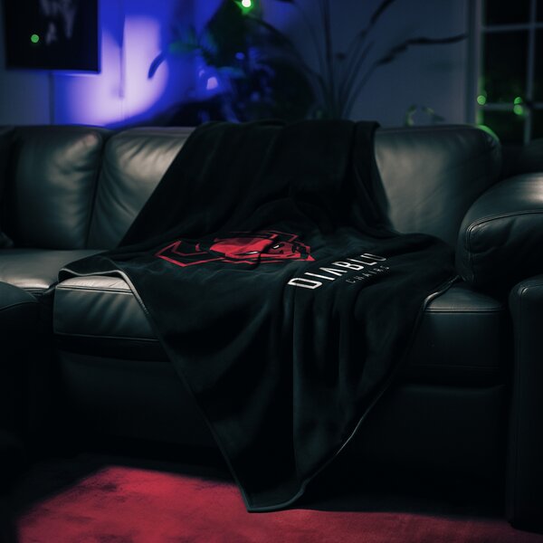 Coperta in pile Diablo Chairs: nero