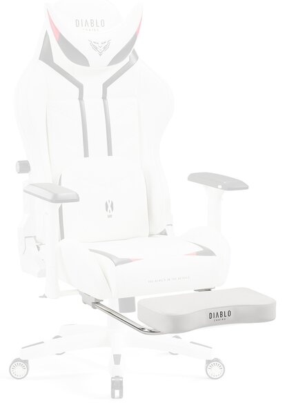 Poggiapiedi della sedia da Gaming Diablo X-Ray 2.0: bianco e nero