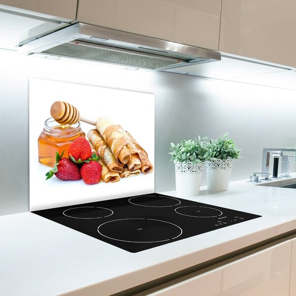 Tagliere in vetro temperato Deliziosi pancake 60x52 cm