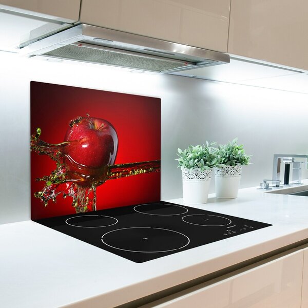 Tagliere in vetro Mela e acqua 60x52 cm