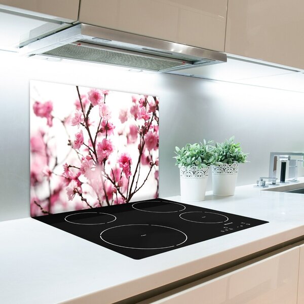 Tagliere in vetro Fiore di prugna 60x52 cm