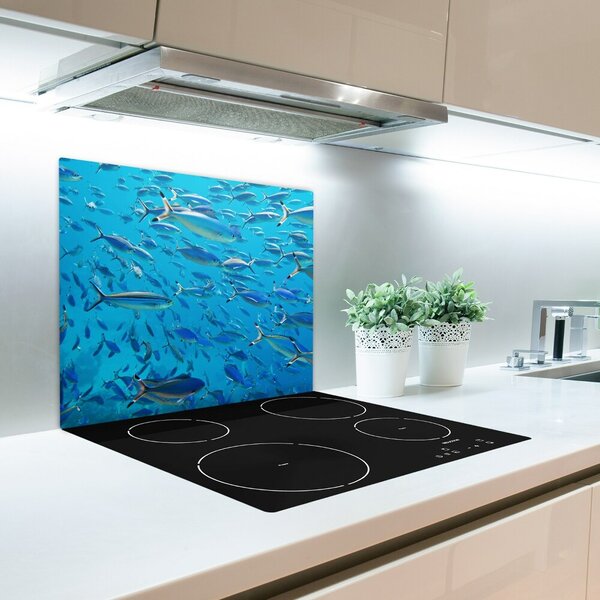 Tagliere in vetro Pesce corallo 60x52 cm