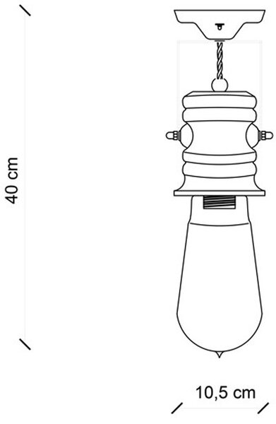 Plafoniera Industrial Minimal Urban Ferro E Ceramica Vintage Nero 1 Luce E27