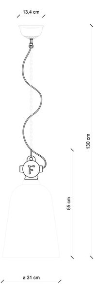 Lampadario Industrial Ferro E Ceramica Vintage Bordeaux 1 Luce E27