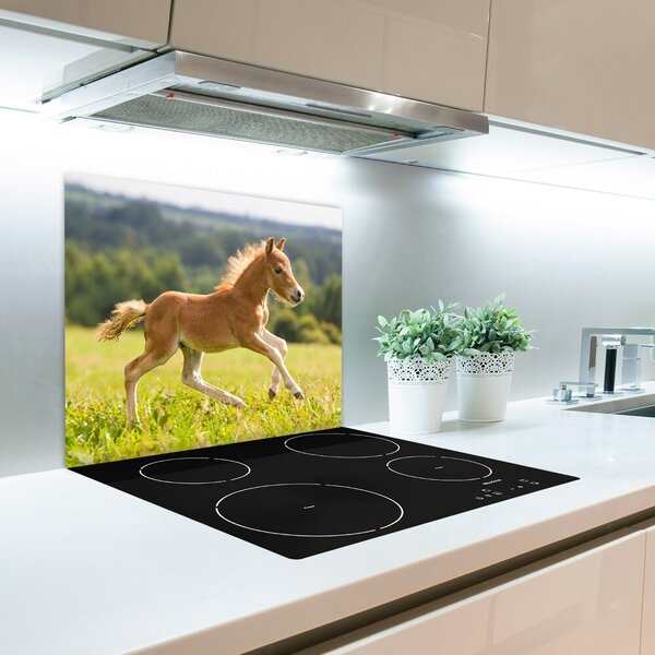 Tagliere in vetro Puledro a galoppo 60x52 cm