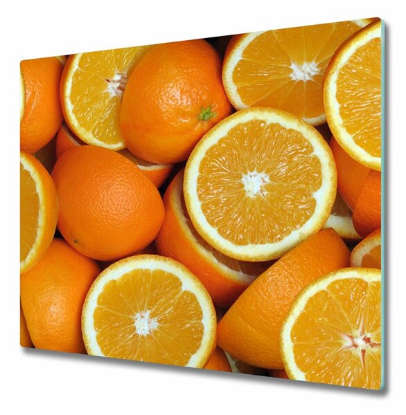 Tagliere in vetro temperato Metà dell'arancia 60x52 cm