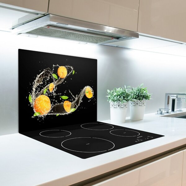 Tagliere in vetro Albicocche e acqua 60x52 cm