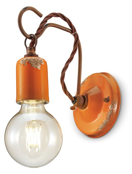 Applique Vintage arancione 20 cm Ferroluce