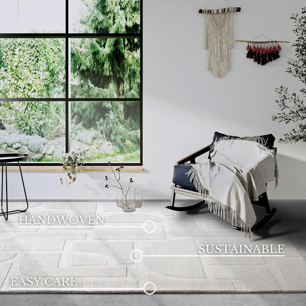 Tappeto color crema in lana tessuto a mano 160x230 cm Alexis - Villeroy&Boch