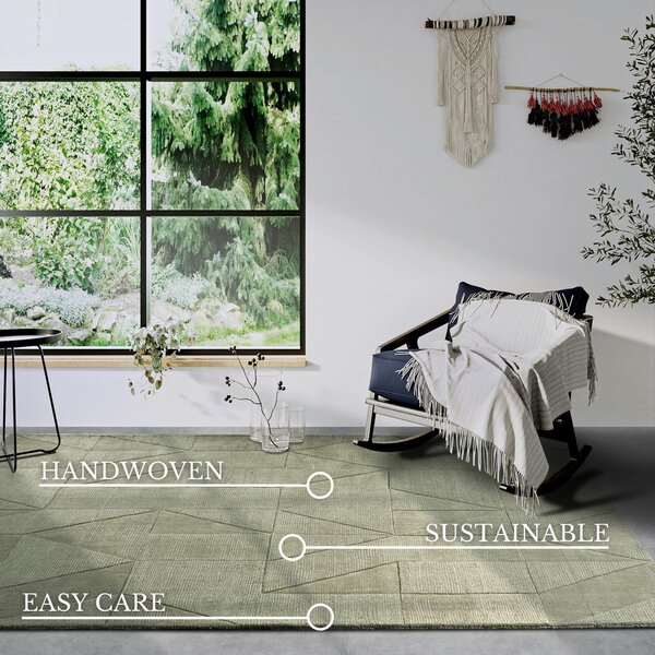 Tappeto verde in lana tessuto a mano 80x150 cm Ursule - Villeroy&Boch