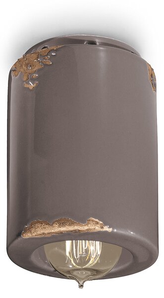 Plafoniera Vintage Ceramica Tortora 1 Luce E14