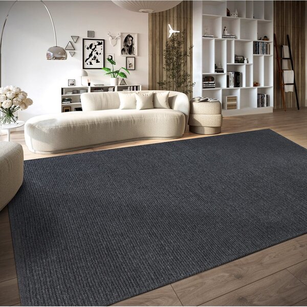 Tappeto grigio scuro in lana tessuto a mano 160x230 cm Francois - Villeroy&Boch